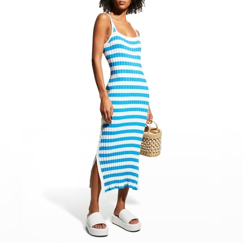 Solid & Stripe Kimberly Striped Ribbed Dress